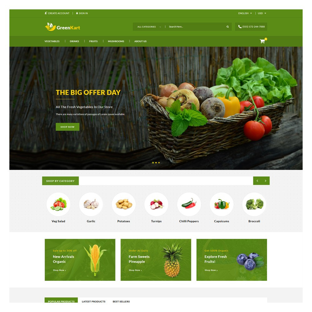 Greenkart PrestaShop Theme