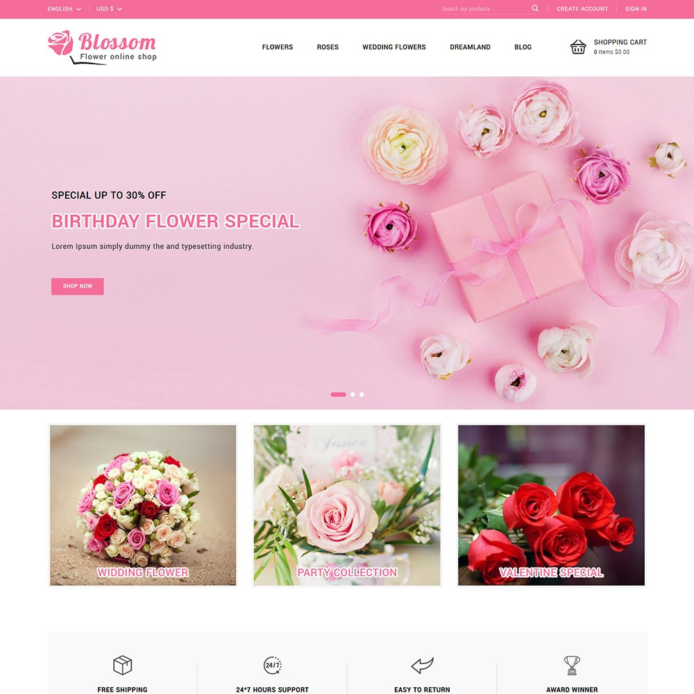 Blossom  PrestaShop Theme