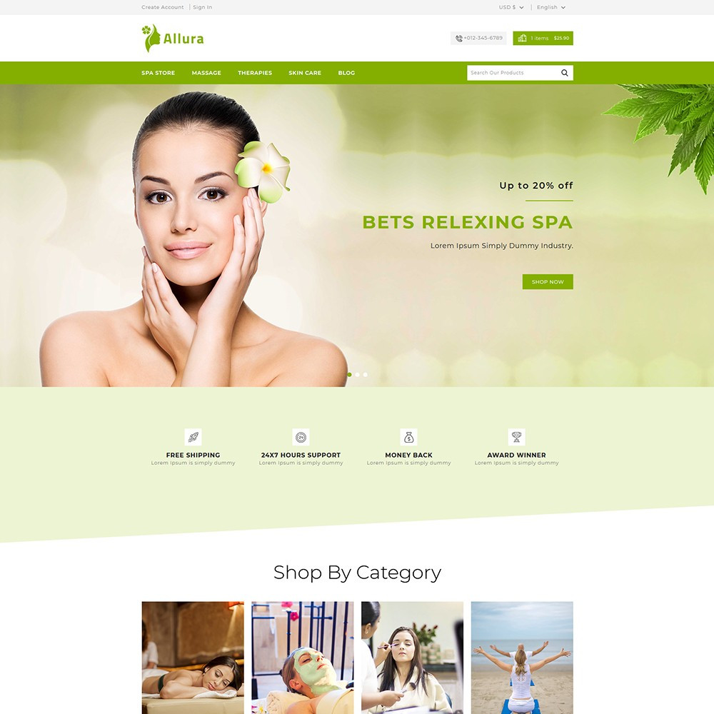 Allura PrestaShop Theme