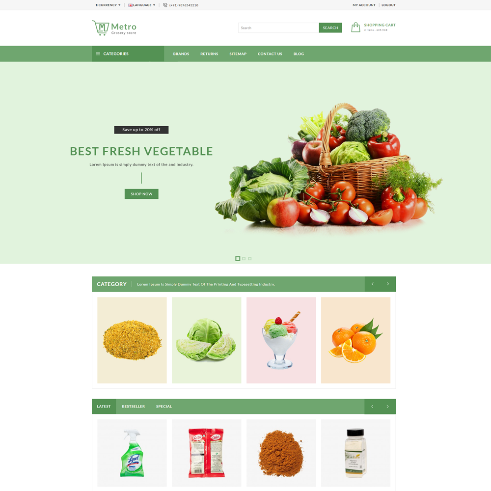 Metromart PrestaShop Theme