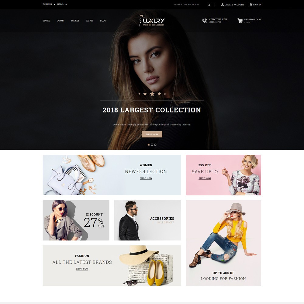 Luxury PrestaShop Theme