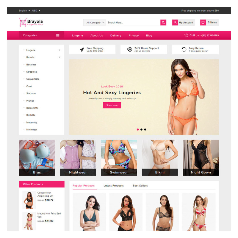 Brayola PrestaShop Theme