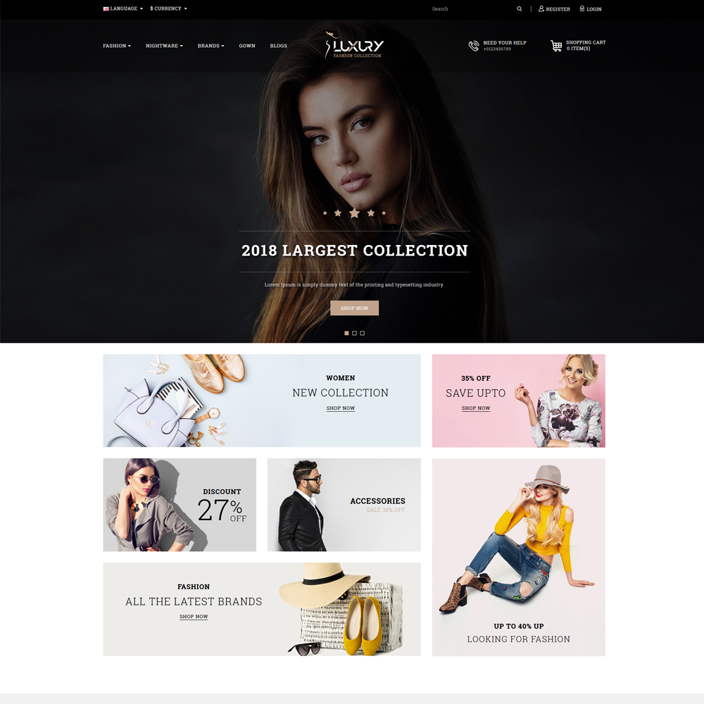 Luxury OpenCart Template