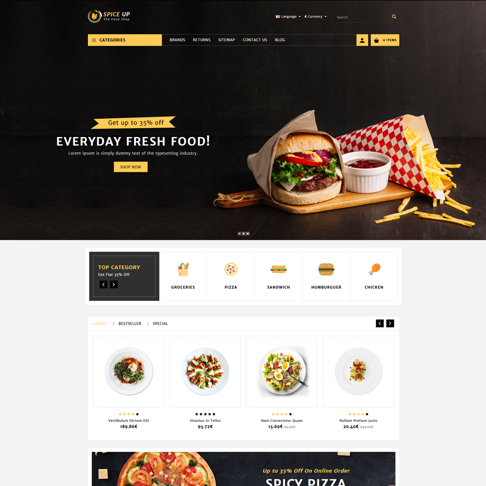 Spiceup OpenCart Template