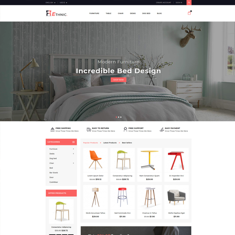 Ethnic PrestaShop Theme